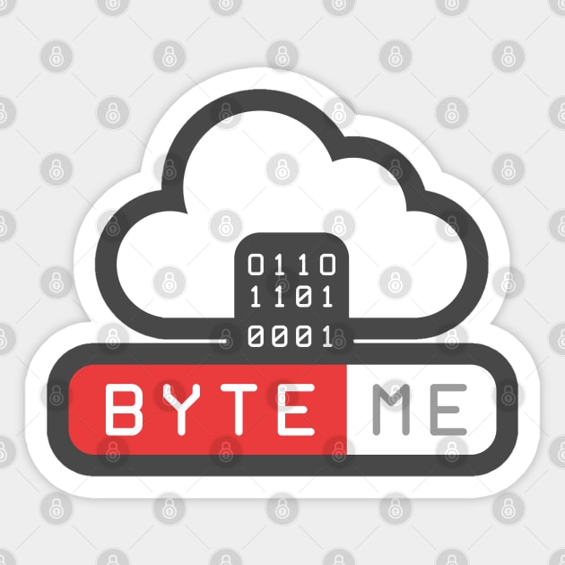 Byte me Sticker by enrynz